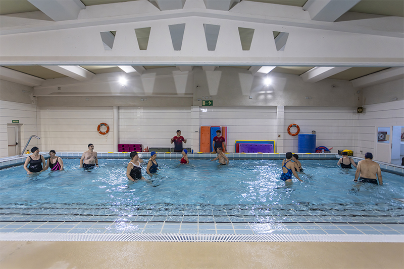 Aiguagym en piscina petita al PME.
