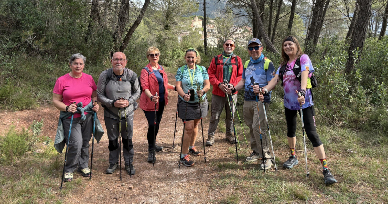 Marxa nòrdica entre Lilla i la Cogulla de Miramar